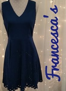 Francesca's Navy Blue Dress size Small